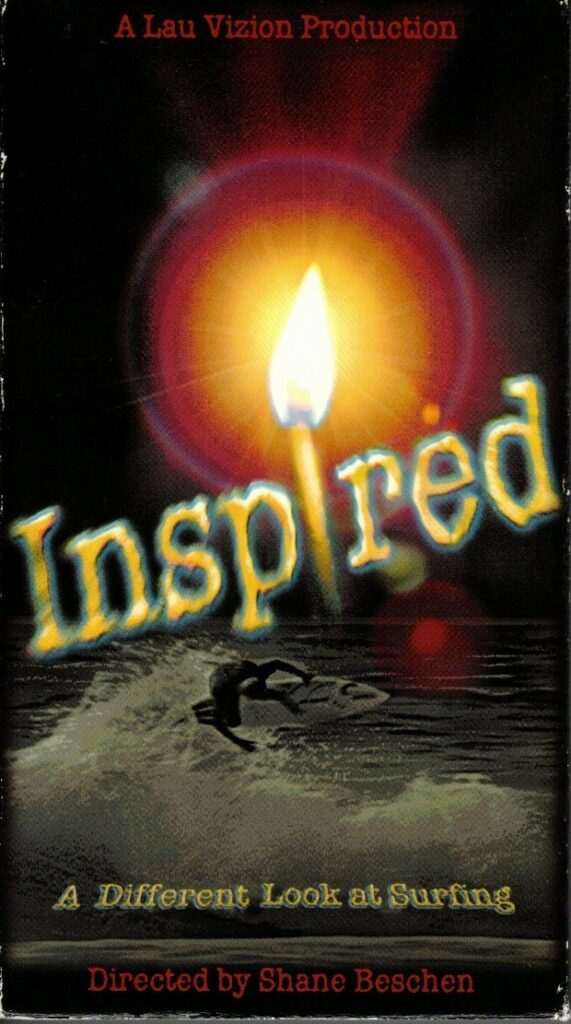 Inspired surfing video VHS cover