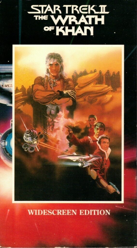 Star Trek II The Wrath of Khan VHS cover scan