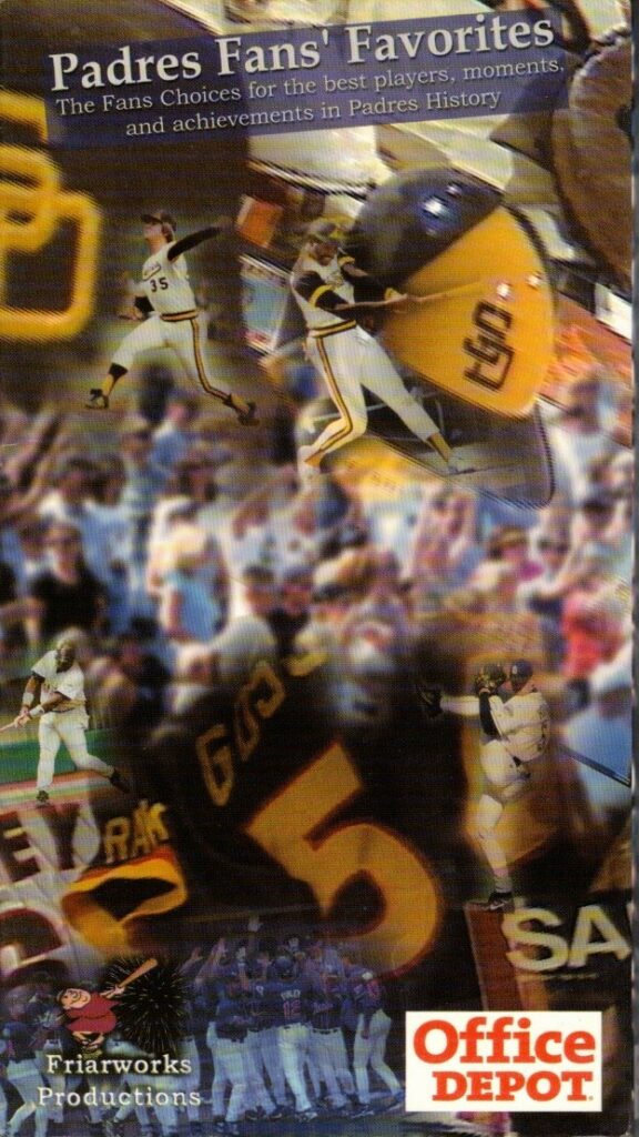 Padres Fans' Favorites VHS cover scan