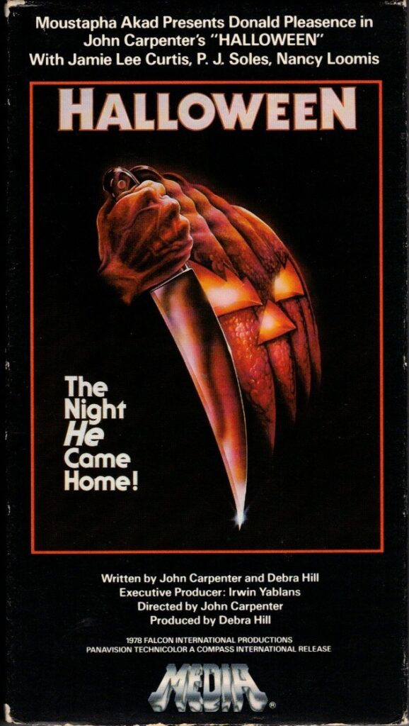 Halloween VHS cover scan. Distributed by Media Home Entertainment.